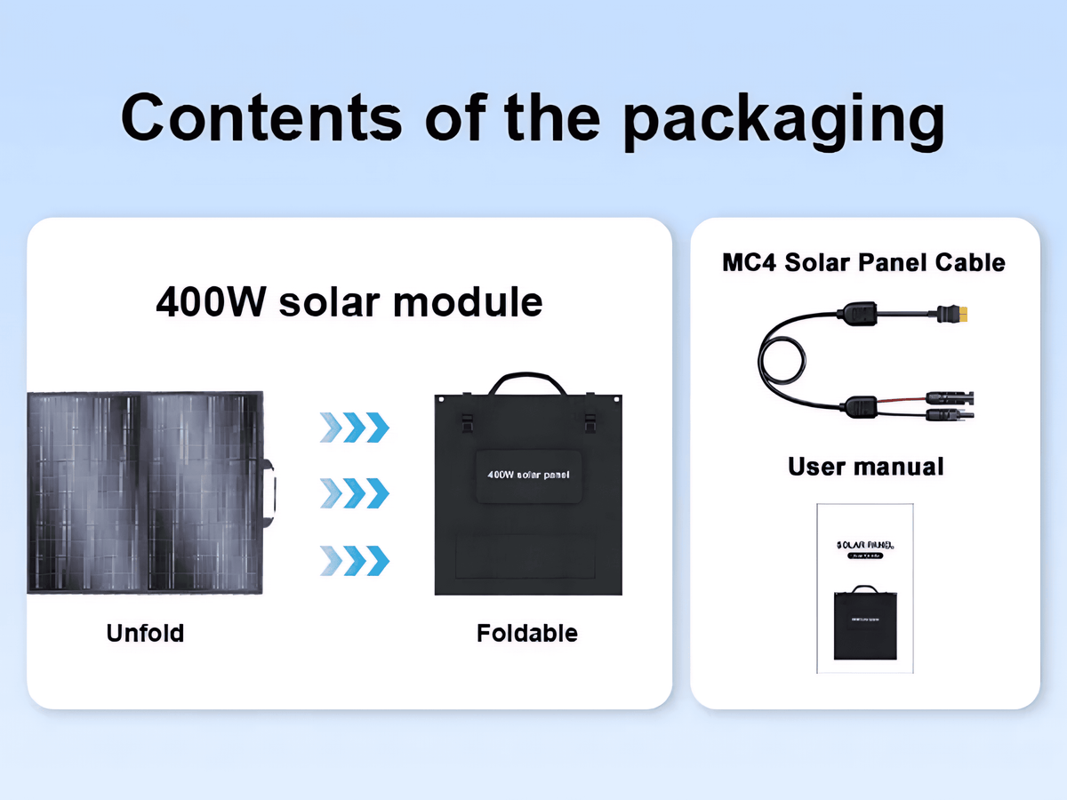 Foldable Solar Panels – 200W / 400W