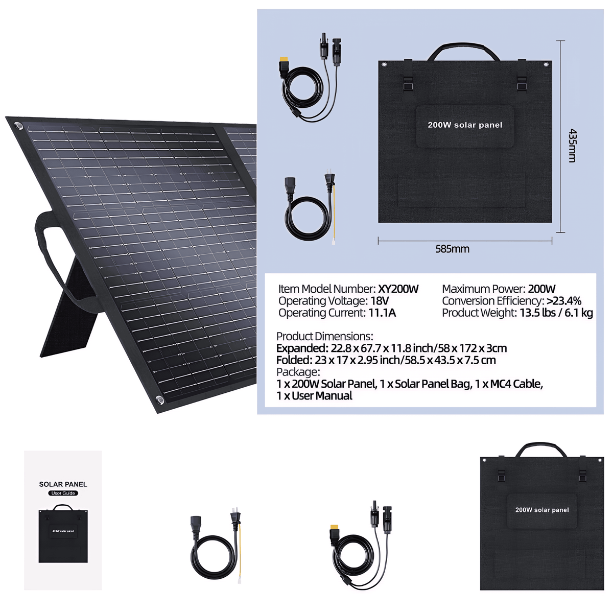 Foldable Solar Panels – 200W / 400W