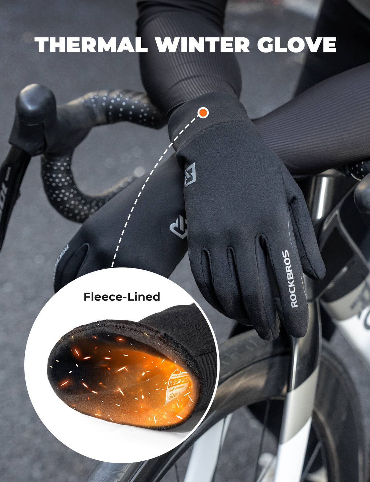 ROCKBROS Full-Finger Winter Cycling Gloves