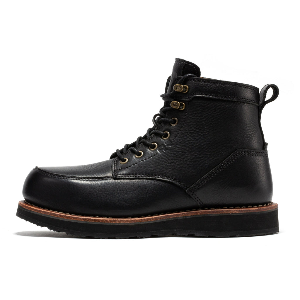 ROCKROOSTER Edgewood 6-in. Steel Toe Wedge Boots (SAP610BK)