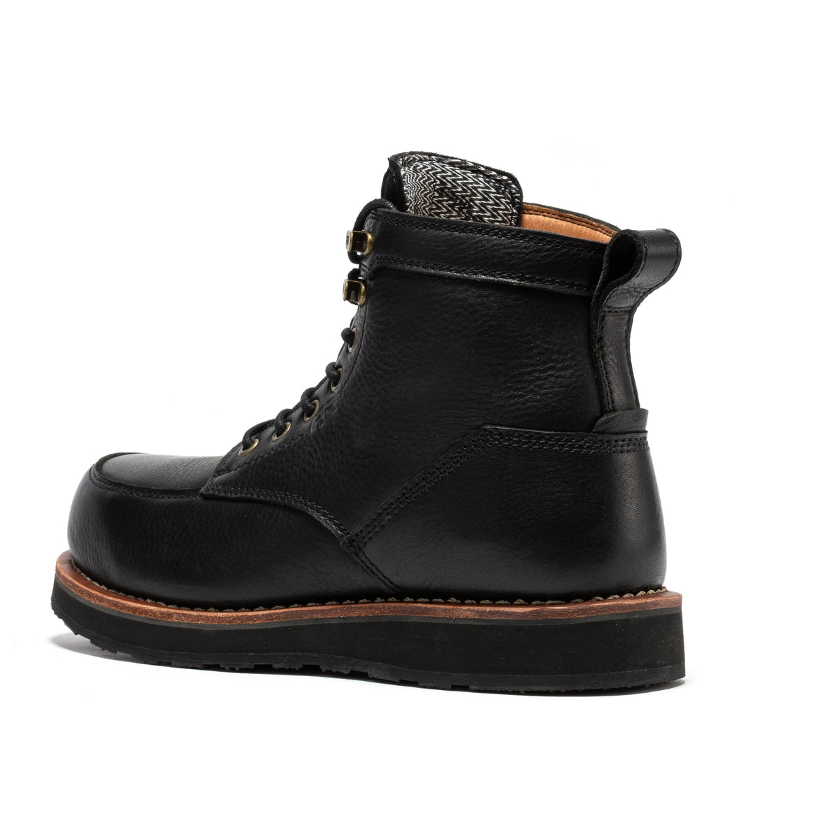 ROCKROOSTER Edgewood 6-in. Steel Toe Wedge Boots (SAP610BK)