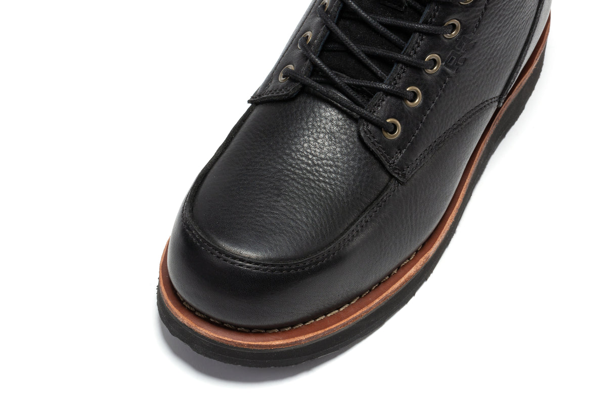 ROCKROOSTER Edgewood 6-in. Steel Toe Wedge Boots (SAP610BK)