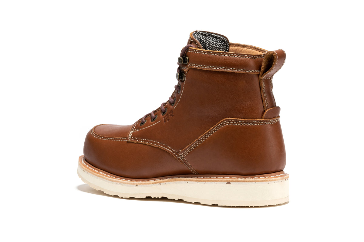 ROCKROOSTER Edgewood 6-in. Steel Toe Wedge Boots (SAP610BK)