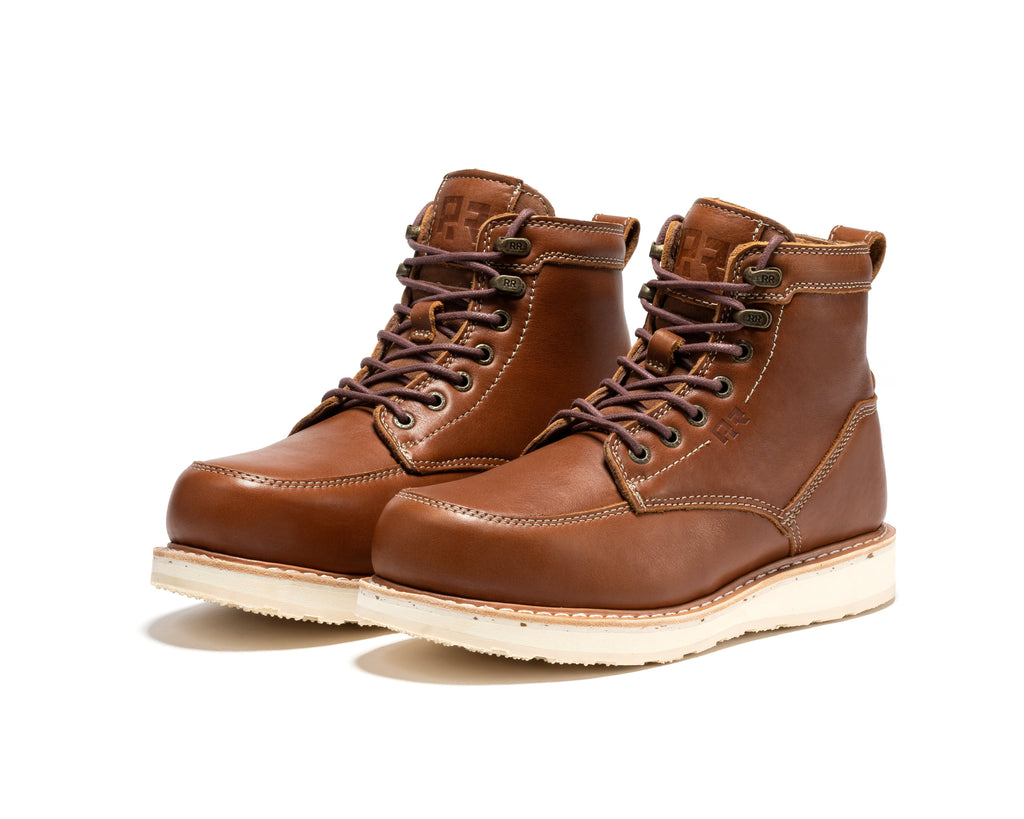 ROCKROOSTER Edgewood 6-in. Steel Toe Wedge Boots (SAP610BK)