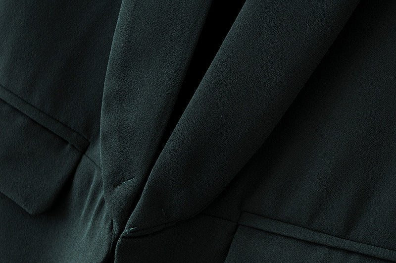 Women's Ruched Three-Quarter Sleeve Blazer — MS241