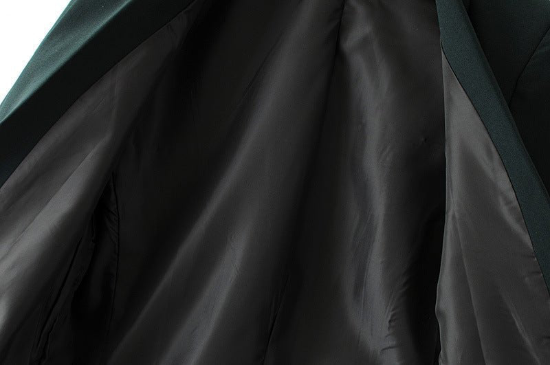 Women's Ruched Three-Quarter Sleeve Blazer — MS241