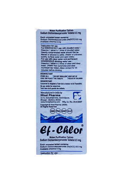 Emergency Water Purification Tablets — 10-Pack