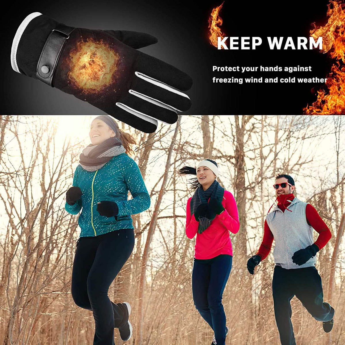 Windproof Thermal Anti-Slip Gloves