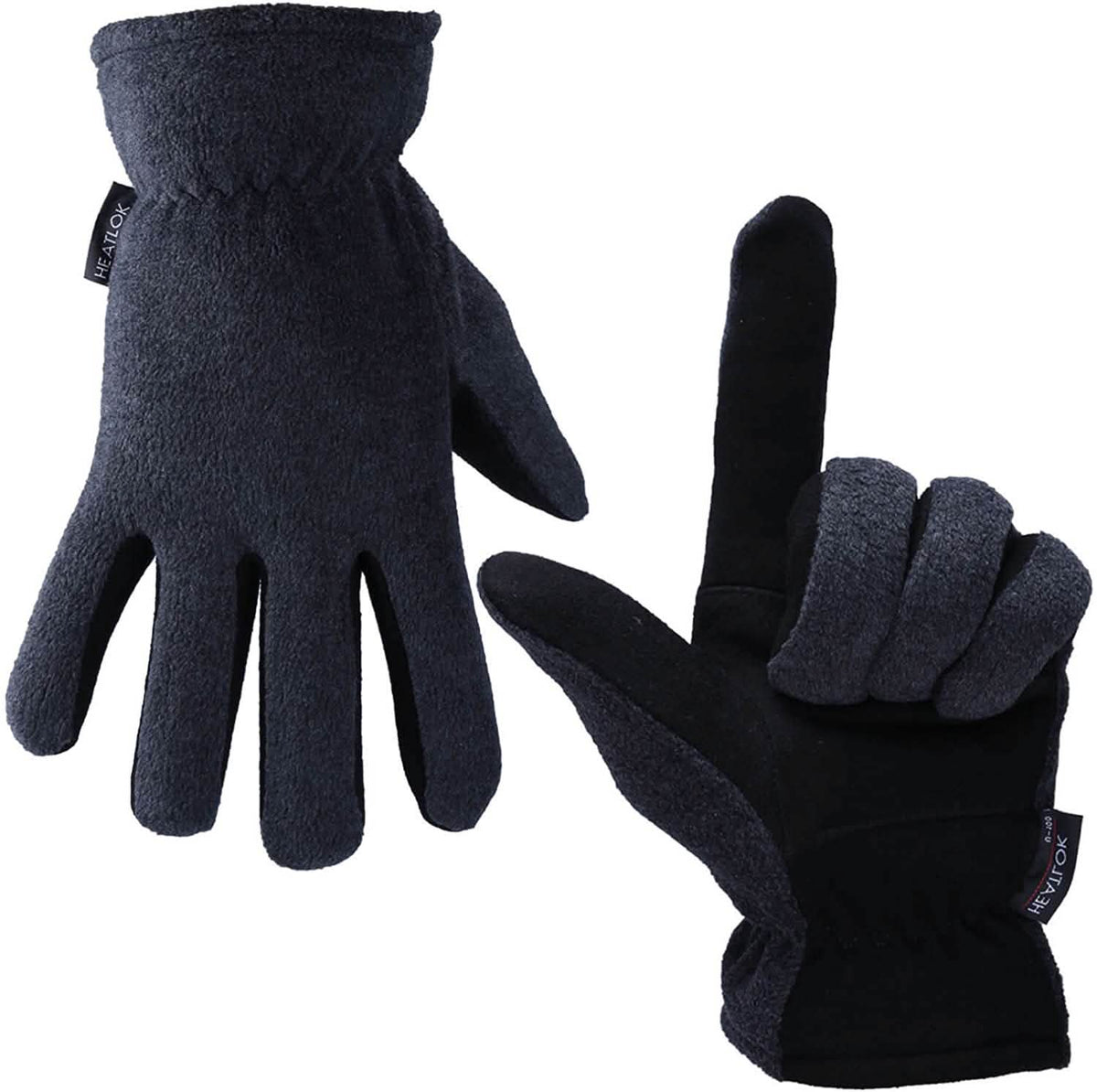 Deerskin Suede Palm Winter Work Gloves