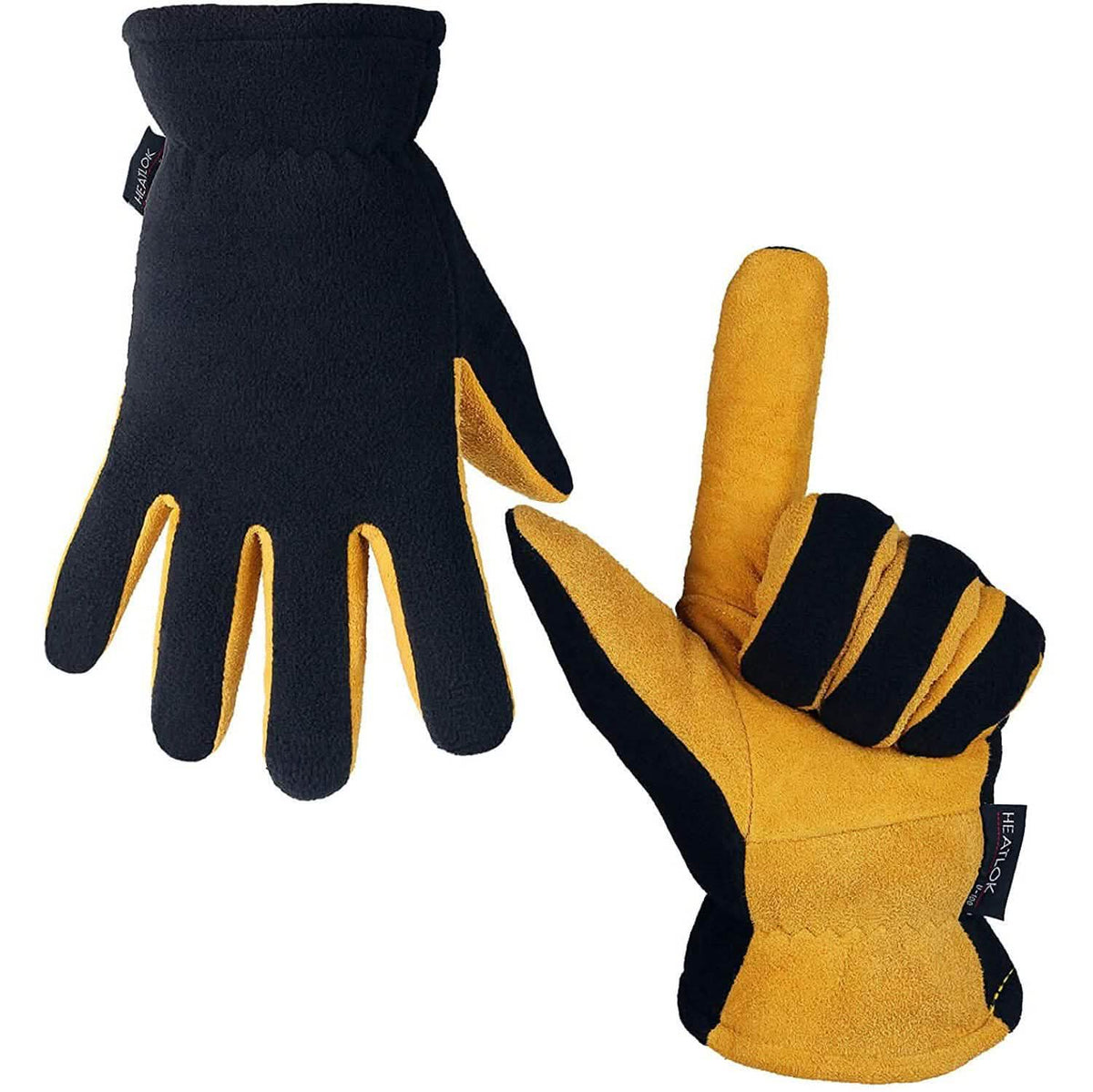 Deerskin Suede Palm Winter Work Gloves
