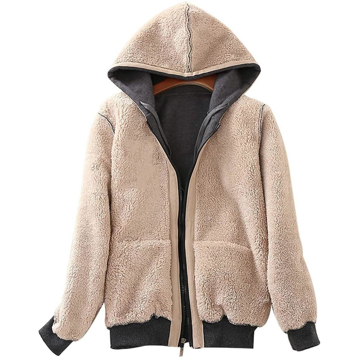 Women's Sherpa-Lined Hooded Jacket