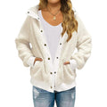 Women's Sherpa Fleece Snap-Button Jacket